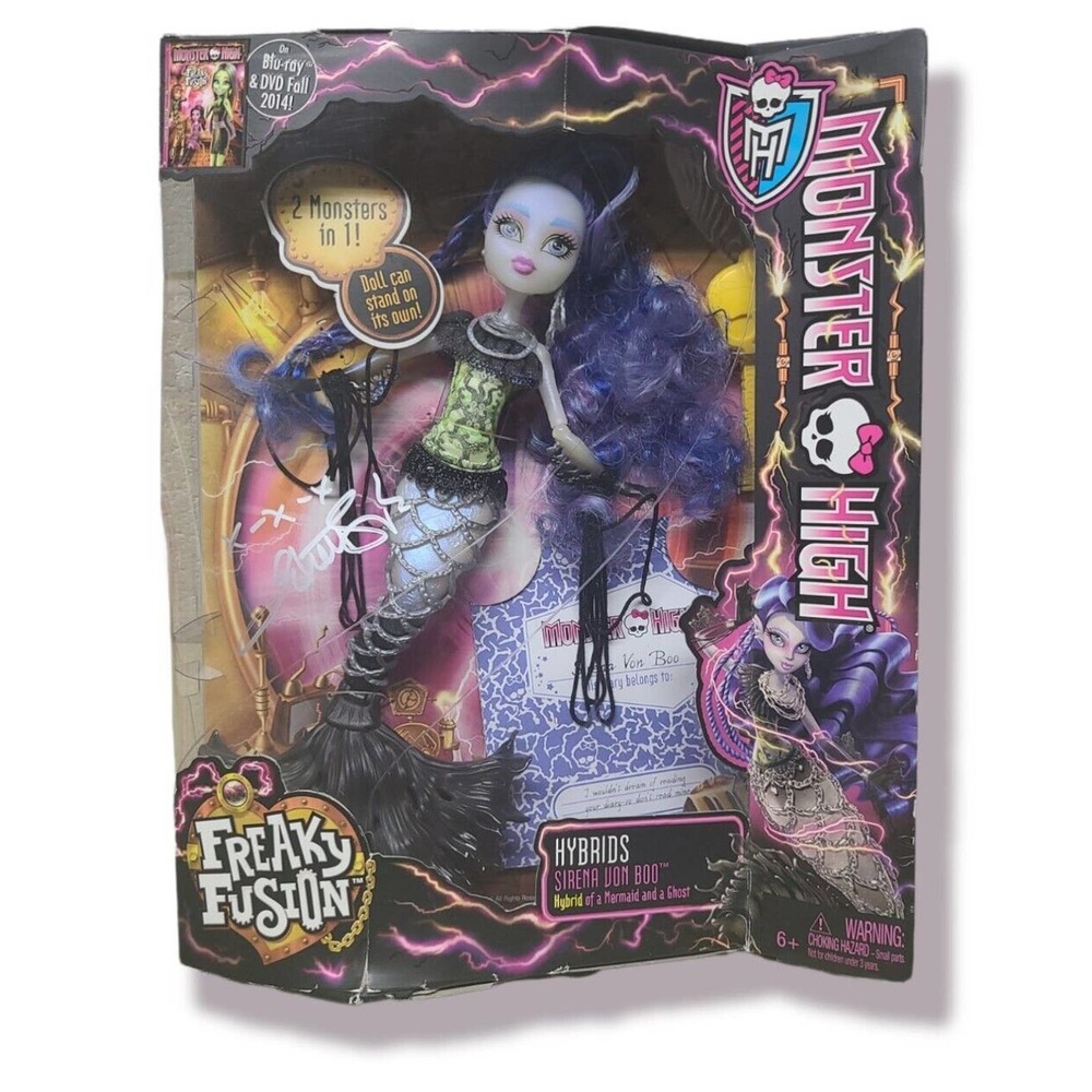 Monster High Freaky Fusion Sirena Von Boo Signed by Creator!